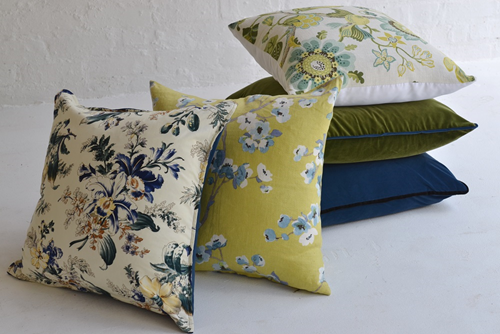 004 Blue & Green Vintage cushions